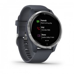 Спортивные часы Garmin VENU синий гранит с серебристым безелем