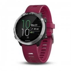 Спортивные часы Garmin Forerunner 645 Music с вишневым ремешком