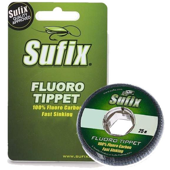Леска Sufix Fluoro Tippet (прозрачная 25м 0.138мм 1,4кг DS1IL015024A3F)