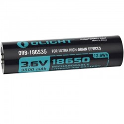 Аккумулятор Olight 18650 HDC 3,7 B 3500 mAh 1шт. черные
