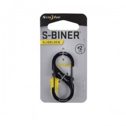 Карабин Nite Ize S-Biner SlideLock, размер 2, черный