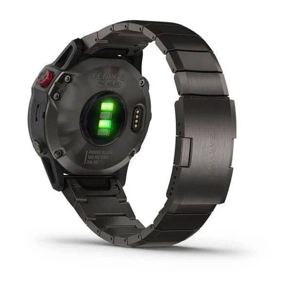 Мультиспортивные часы Garmin Fenix 6 Pro Solar с GPS, титан. DLC титан.ремешком (010-02410-23)