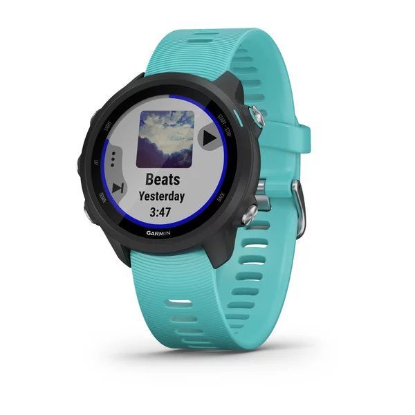 Спортивные часы Garmin Forerunner 245 Music GPS Wi-Fi EU/PAC Black/Aqua (010-02120-32)