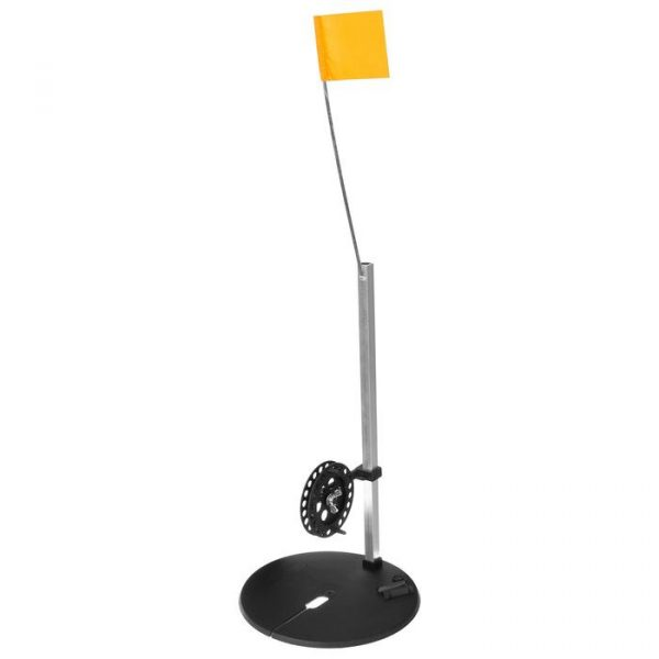 Набор жерлиц Тропоход в сумке 10 шт, алюминиевая стойка катушка 75 мм (неоснащённые)