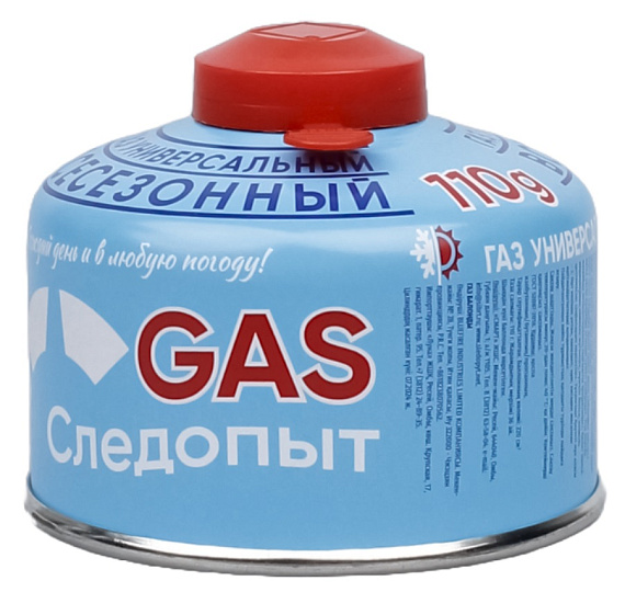 Баллон газовый "СЛЕДОПЫТ" 110гр. резьб