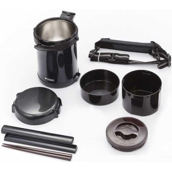 Термос для еды с контейнерами Tiger LWU-A171 Charcoal Gray