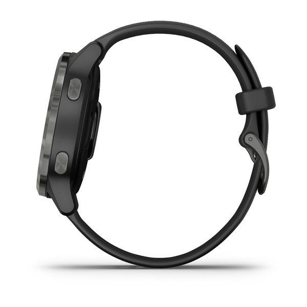 Спортивные часы Garmin VIVOACTIVE 4S черные с серым безелем