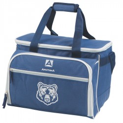 Сумка-холодильник Арктика с набором посуды 4100-6 пикниковый набор (6 чел), синий с рисунком