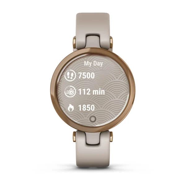 Фэшн смарт-часы Garmin Lily-Sport Edition, Rose Gold Bezel with Light Sand Case (010-02384-11)