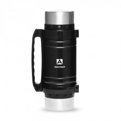 Термос Арктика с супер-широким горлом универсальный 202-3000 чёрный