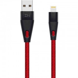 Кабель передачи данных для Apple ZMI AL806 MFI Lightning SuperTough 100 cm red