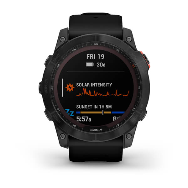 Мультиспорт.часы Garmin Fenix 7x Solar, серые с черным ремешк (010-02541-01)
