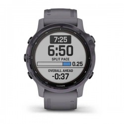 Мультиспортивные часы Garmin Fenix 6S Pro Solar GPS, аметистовый с темно-серым ремешк (010-02409-15)