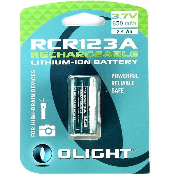 Аккумулятор Olight 16340 3,7 B 650 mAh 1шт.