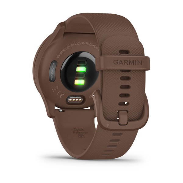Часы с трекером активности Garmin VivoMove Sport, кокос, с силиконовым ремешком (010-02566-02)