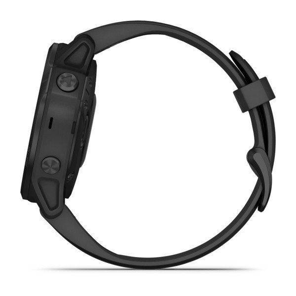 Мультиспортивные часы Garmin Fenix 6s pro с gps, черные с черным ремешком