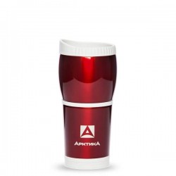 Автокружка Арктика с двойной стенкой 807-400 красная без ручки
