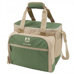 Сумка-холодильник Арктика с набором посуды 4100-4 пикниковый набор (4 чел), зелёный
