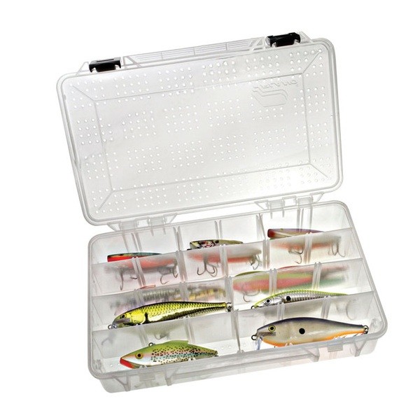 Коробка Plano 43730-0 для приманок, вентилируемая,4-24 отсека 355х228х76мм