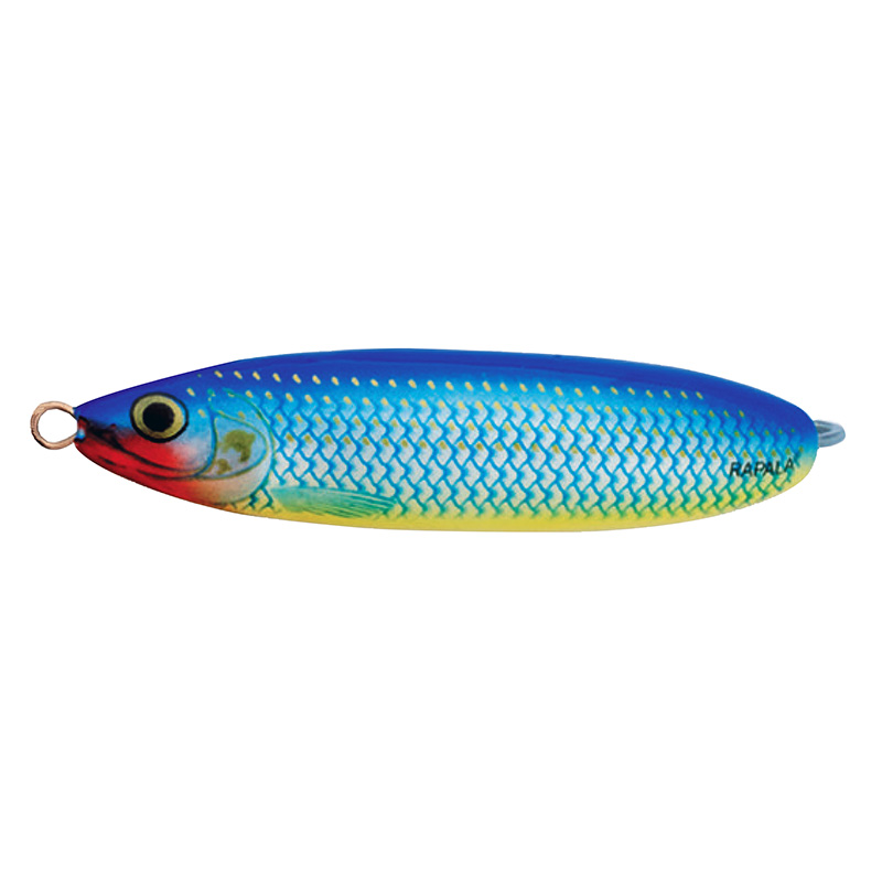 Блесна-незацепляйка Rapala Minnow Spoon (8 см / 22 г, RMS08-RBPU)