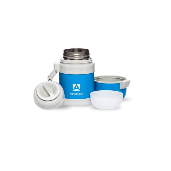 Термос Арктика с широким горлом универсальный 202-600 синий пластик