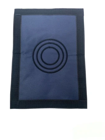 Окно "выход под трубу" Пингвин (с вставкой из негорючей ткани (синий))