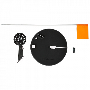 Набор жерлиц Тропоход в сумке 10 шт, ПЛАСТИКОВАЯ стойка катушка 75 мм (Оснащенные)