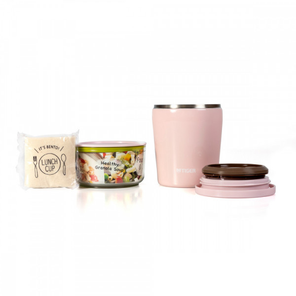 Термос для еды с контейнерами Tiger LCC-A030 Pink (цвет розовый), шт