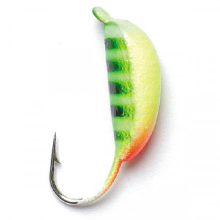 Мормышка вольф. Lucky John БАНАН рижский крашен.(5 шт) (030/28, LJ11030-28)