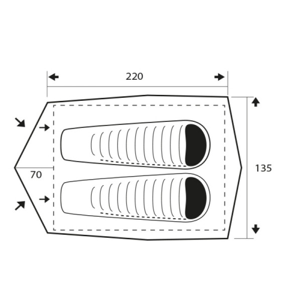 Палатка Trimm Outdoor DUO, оливковый 2