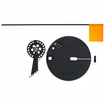 Набор жерлиц Тропоход в сумке 10 шт, ПЛАСТИКОВАЯ стойка катушка 90 мм (Оснащенные)