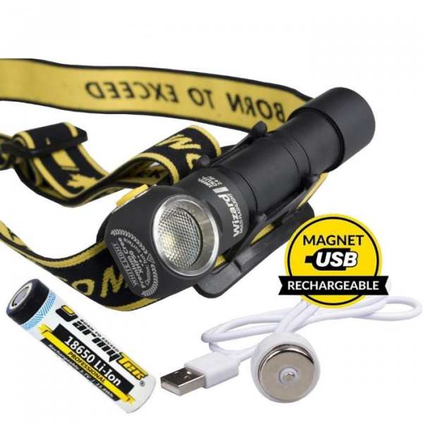 Фонарь налобный Armytek Wizard C2 Pro Magnet USB тёплый