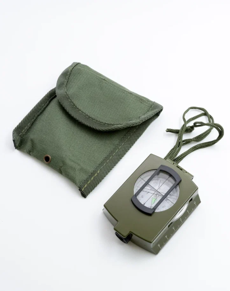 Компас Тропоход складной в металлическом корпусе