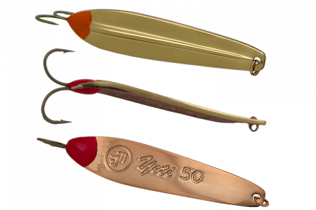 Блесна вертикальная ECOPRO Yeti (5см, 6гр, G/C, Двойник)