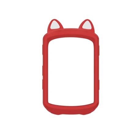 Чехол с ушками силиконовый на Garmin Edge 540/840 (красный)