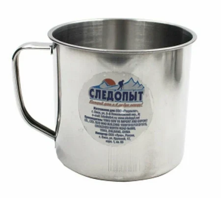 Кружка "Следопыт" нерж (d 10 см, 500 мл/240/ PF-CWS-P34)