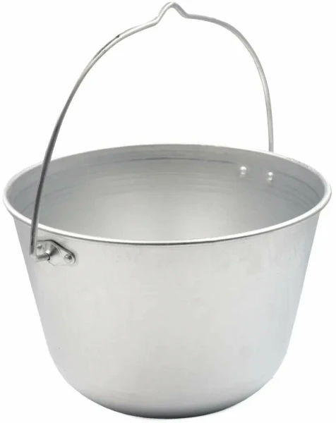 Котелок костровой "СЛЕДОПЫТ" конический, 6 л, алюм./10/