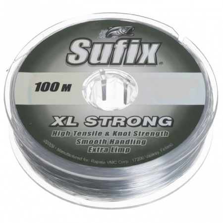 Леска Sufix XL Strong x10 (платина 100м 0.23мм 4,4кг DS1XL023011A9X)
