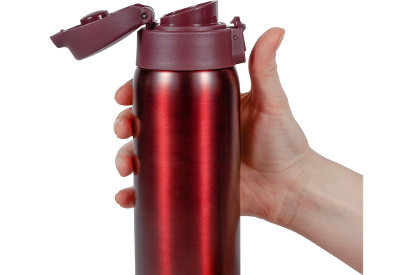 Термокружка Relaxika 701 (0,48 литра), бордовая