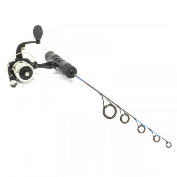 Зимняя удочка RAPALA Ice Breaker c безынерционной катушкой и намотанной леской Sufix