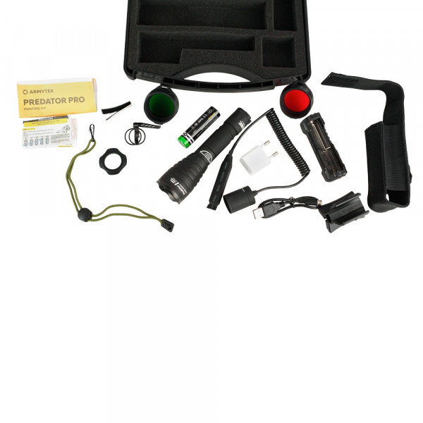 Фонарь Armytek Predator Pro Hunting Kit Белый Подарочный набор 