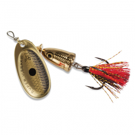 Блесна вращающаяся BLUE FOX Vibrax Foxtail (№1, 4гр, BFX1-GSDX)