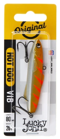 Воблер тонущий вертикальный Lucky John HOTDOG VIB (тонущий 8 см, 26гр, LJHVIB80-024)
