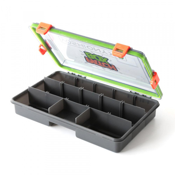 Коробка рыболовная Yoshi Onyx Patch Box 27,5*18*5, зелено-оранжевая