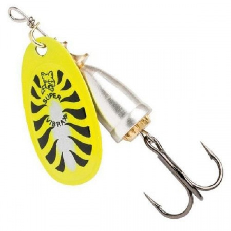 Блесна вращающаяся BLUE FOX Vibrax Fluorescent (№2, 6гр, BFF2-YT)